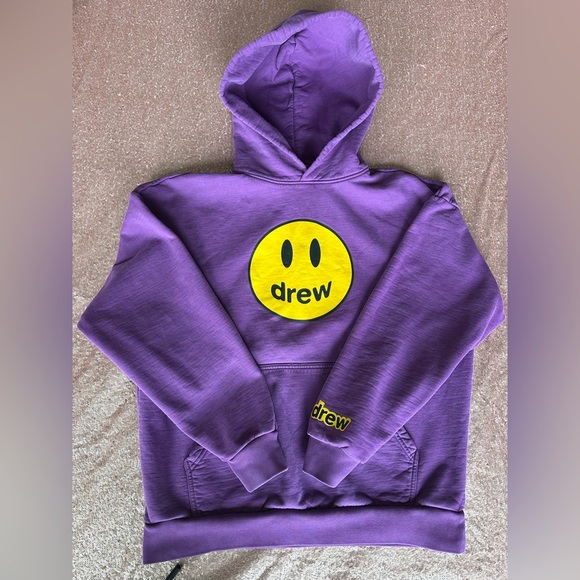 Drew House Skates Justin Bieber Purple Skateboard Pullover Hoodie S, Authentic - Picture 1 of 10